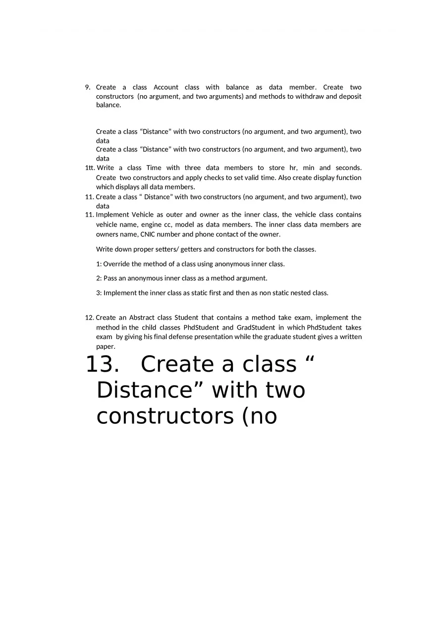 Practice Problems of Object Oriented Programming in Java - Page 4