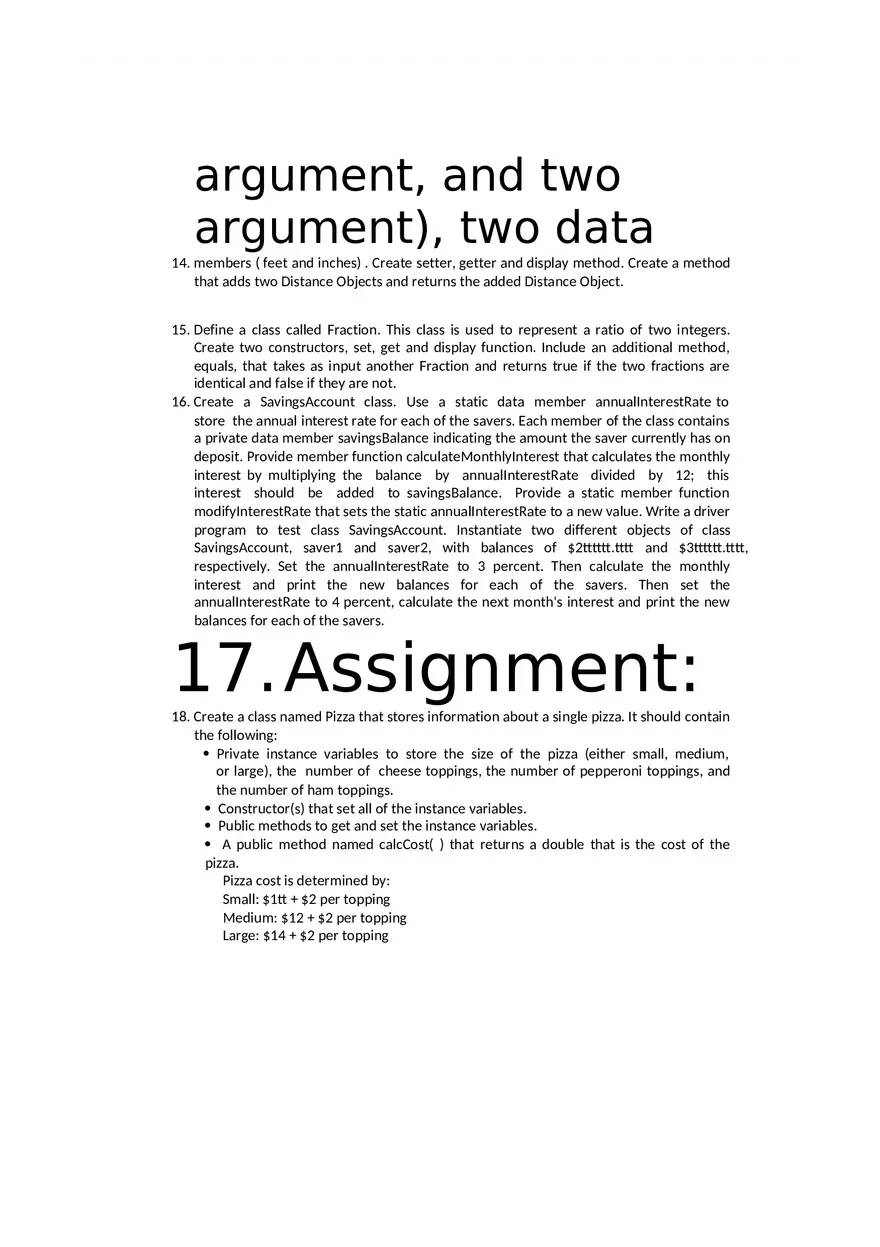 Practice Problems of Object Oriented Programming in Java - Page 5
