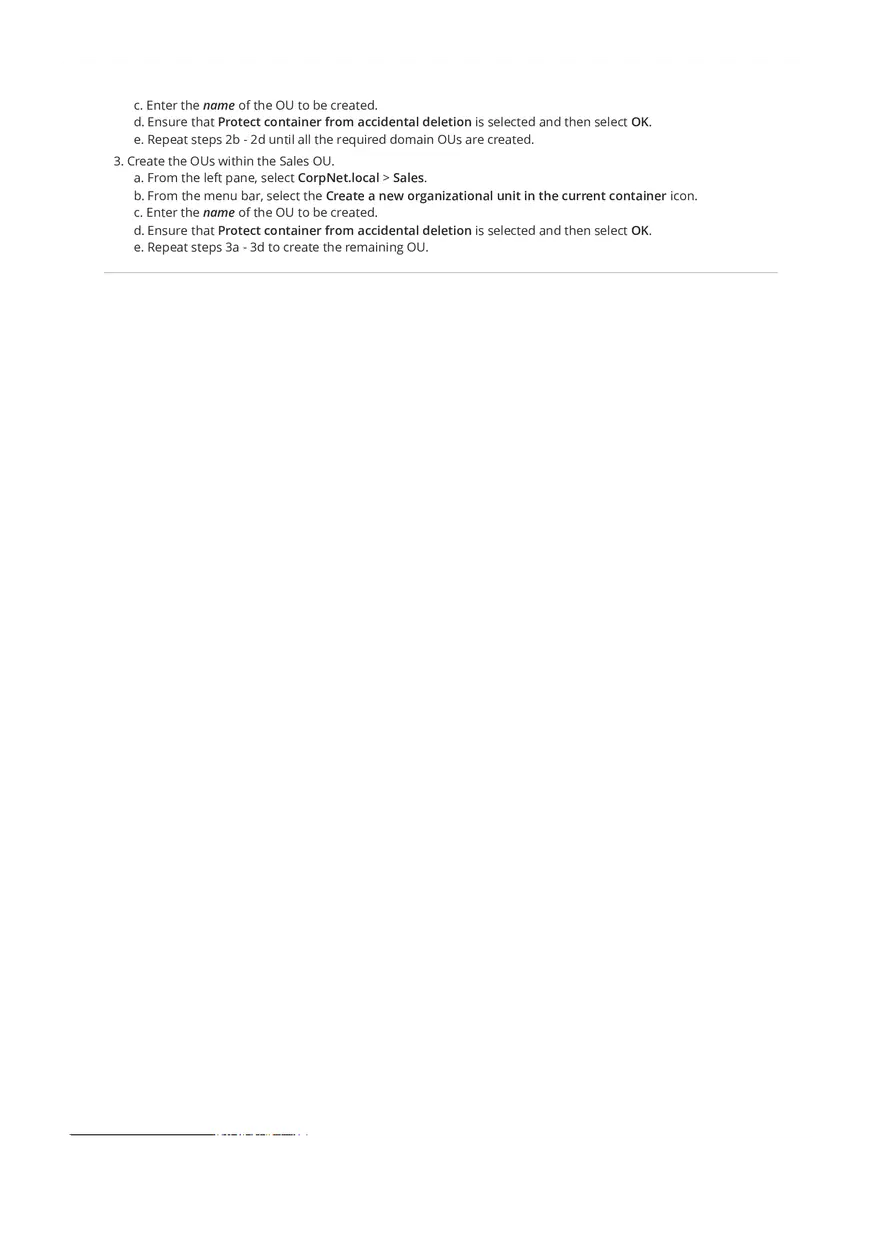 Create OUs - Introduction To Computer And Information Security - Page 2