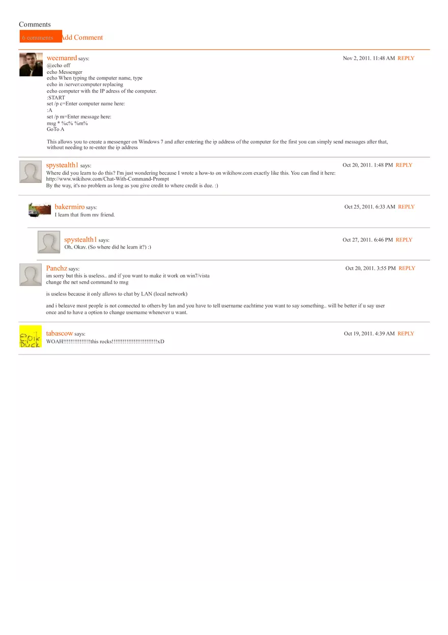 How to Make Chat With Command Prompt Cmd - Page 2