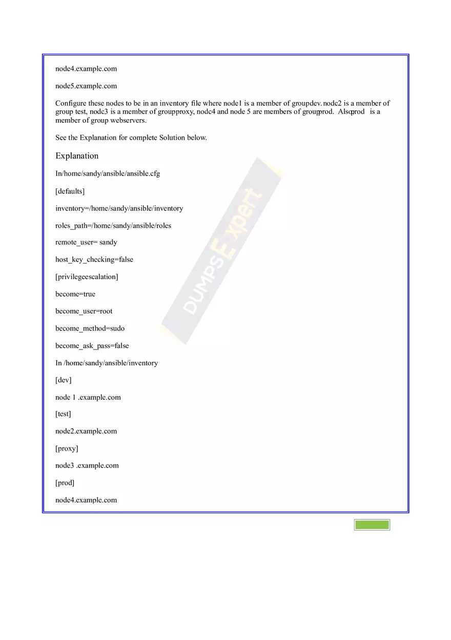 Ad-Hoc Ansible Commands 10 Questions - Page 10