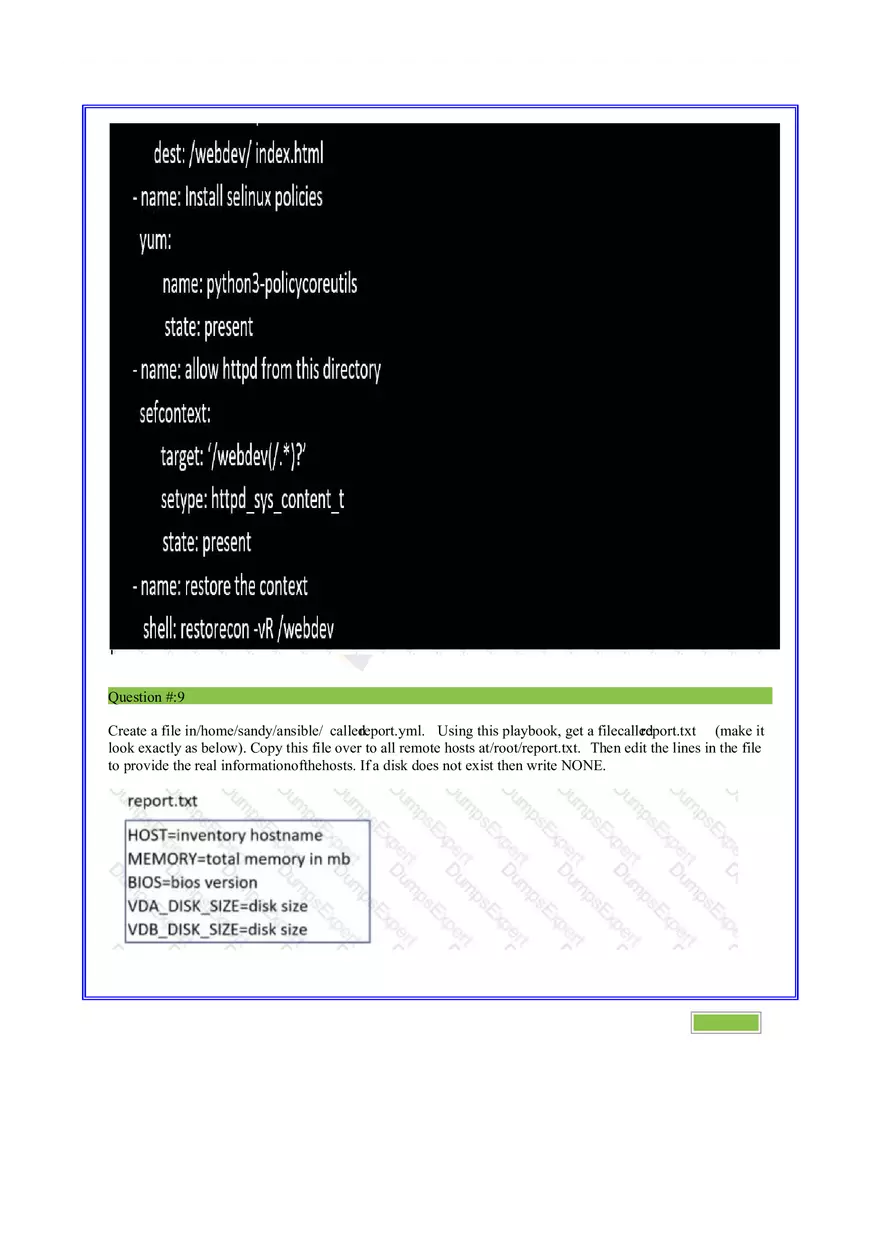 Ad-Hoc Ansible Commands 10 Questions - Page 4