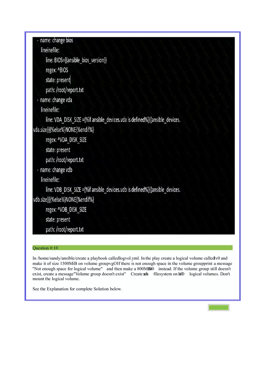 Ad-Hoc Ansible Commands 10 Questions - Page 6