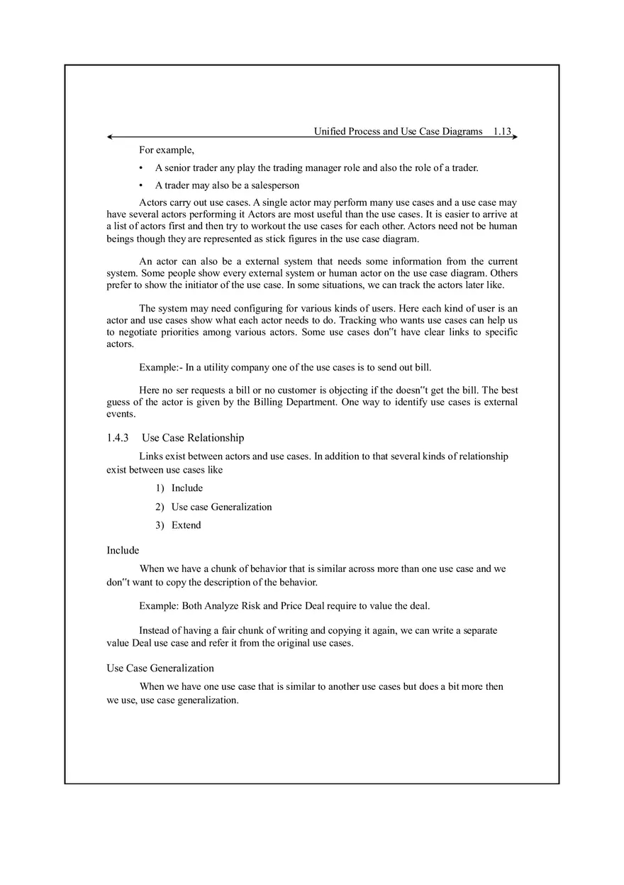 Unified Process and Use Case Diagrams Lecture Notes 2 - Page 2