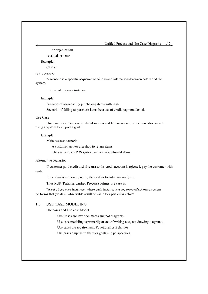 Unified Process and Use Case Diagrams Lecture Notes 2 - Page 6