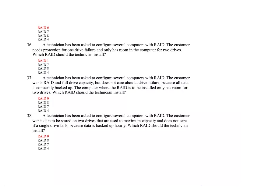 Computer Hardware and System Upgrades Answer Key - Page 3