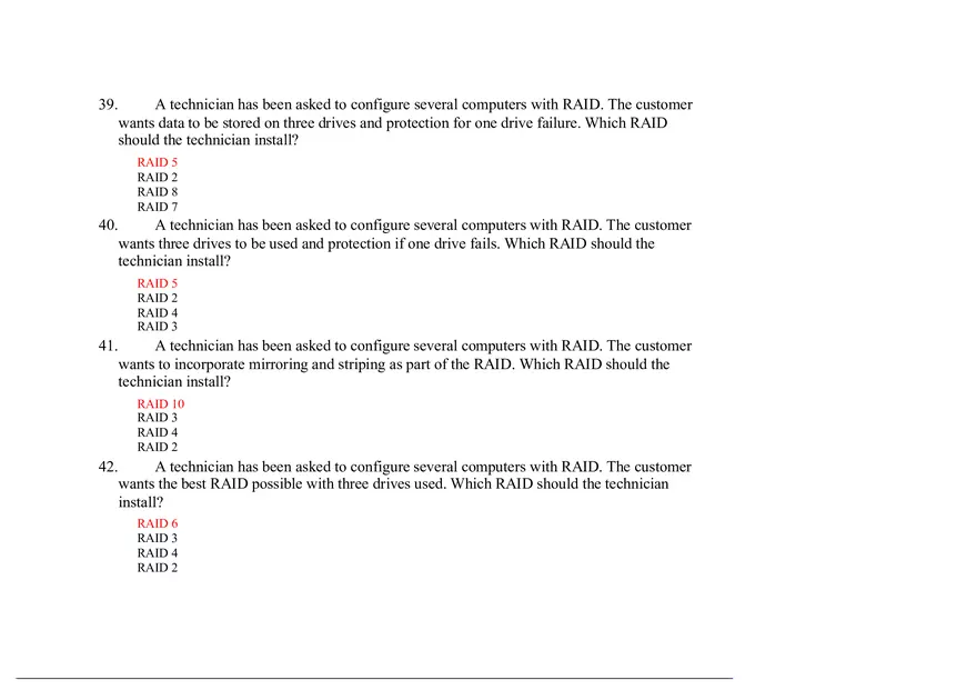 Computer Hardware and System Upgrades Answer Key - Page 4