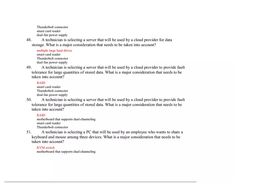 Computer Hardware and System Upgrades Answer Key - Page 6
