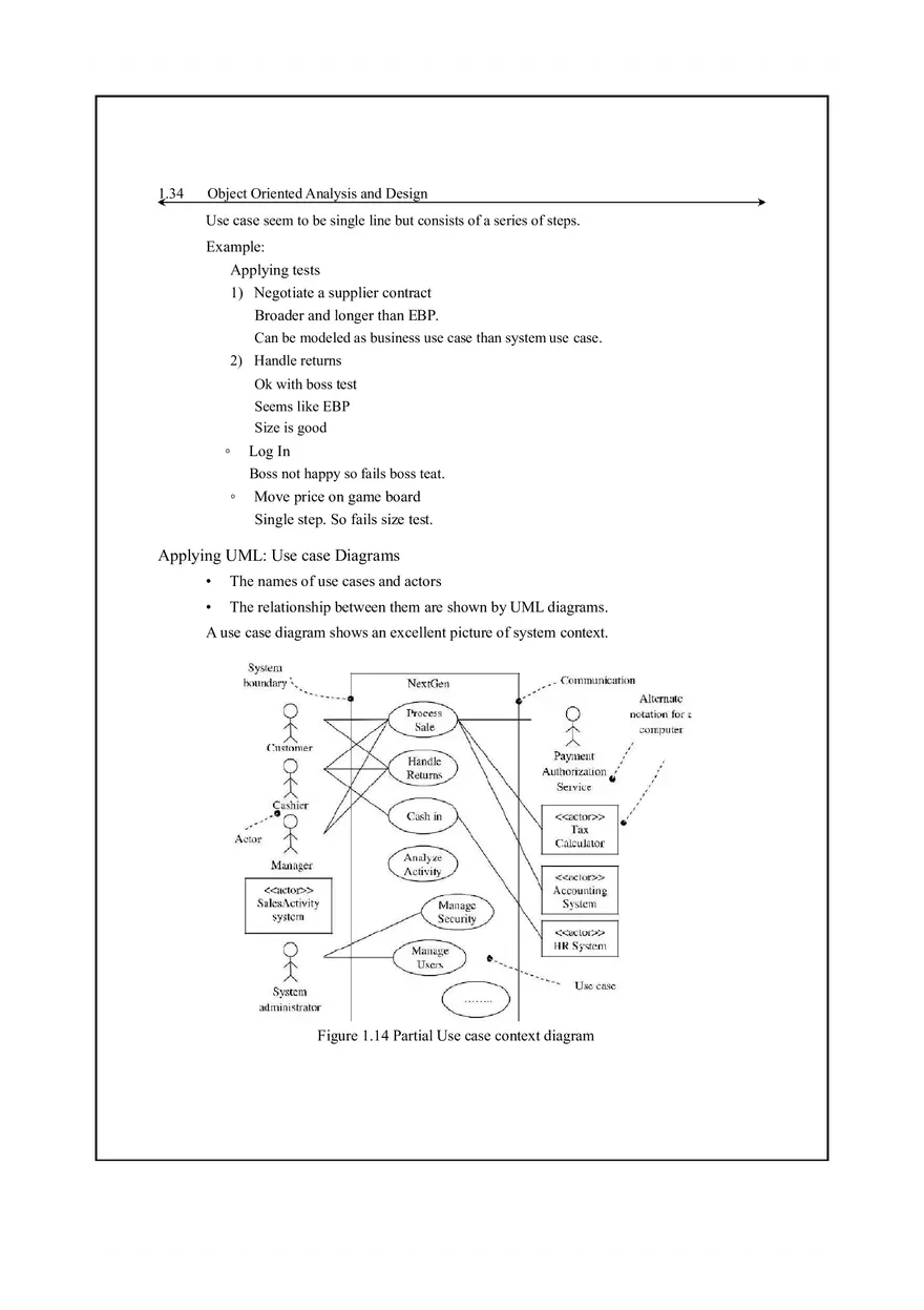 Unified Process and Use Case Diagrams Lecture Notes 4 - Page 8