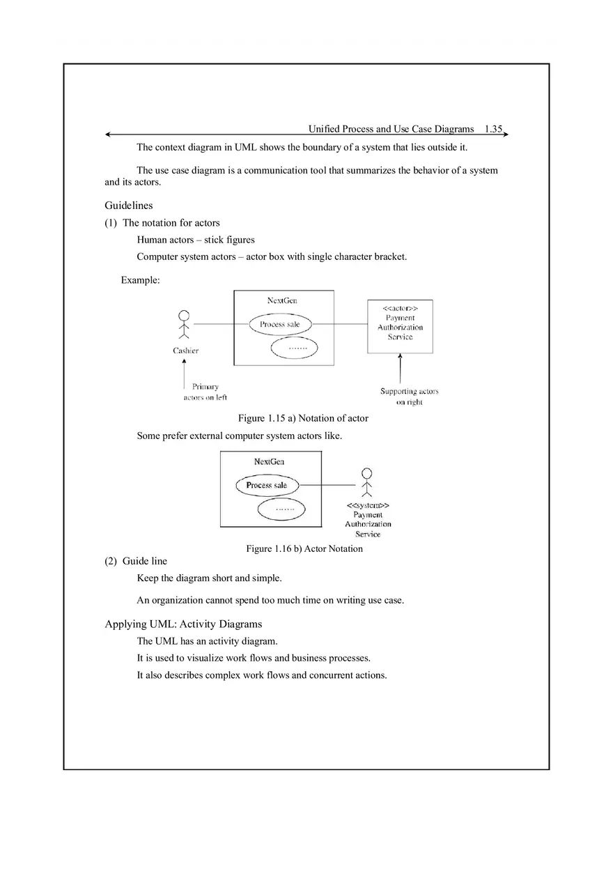 Unified Process and Use Case Diagrams Lecture Notes 4 - Page 9