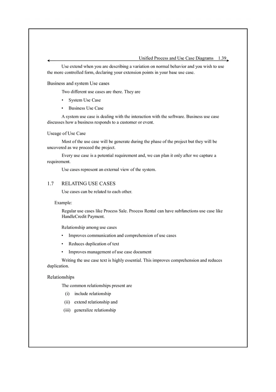 Unified Process and Use Case Diagrams Lecture Notes 4 - Page 13