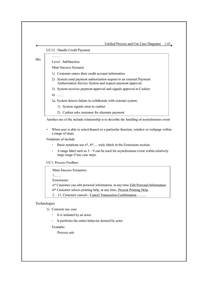 Unified Process and Use Case Diagrams Lecture Notes 4 - Page 15