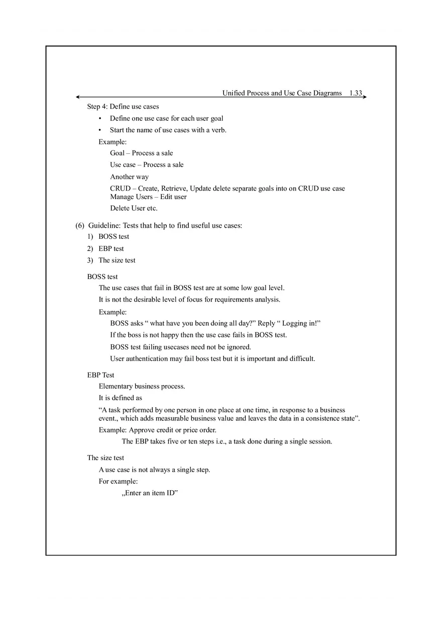 Unified Process and Use Case Diagrams Lecture Notes 4 - Page 2