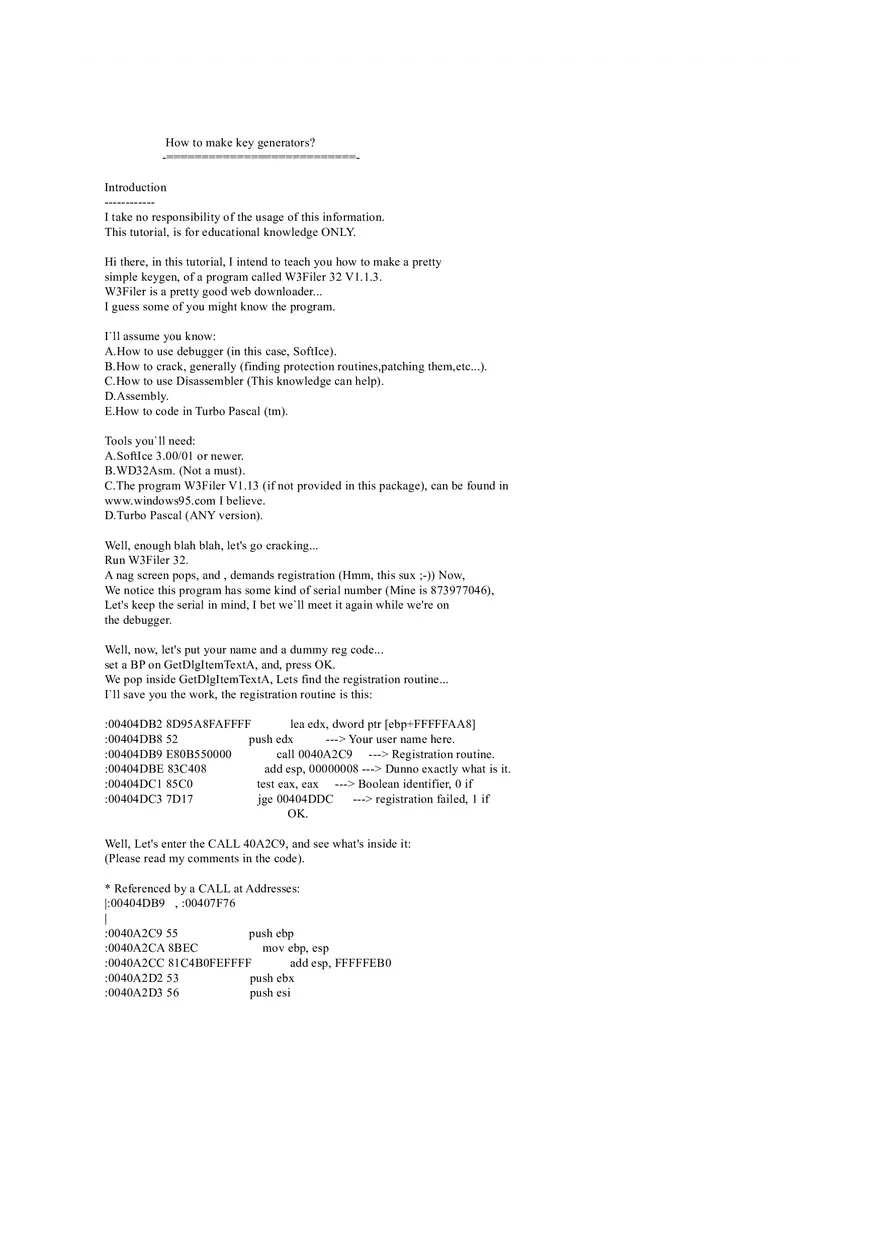 How To Create Keygens - Page 1