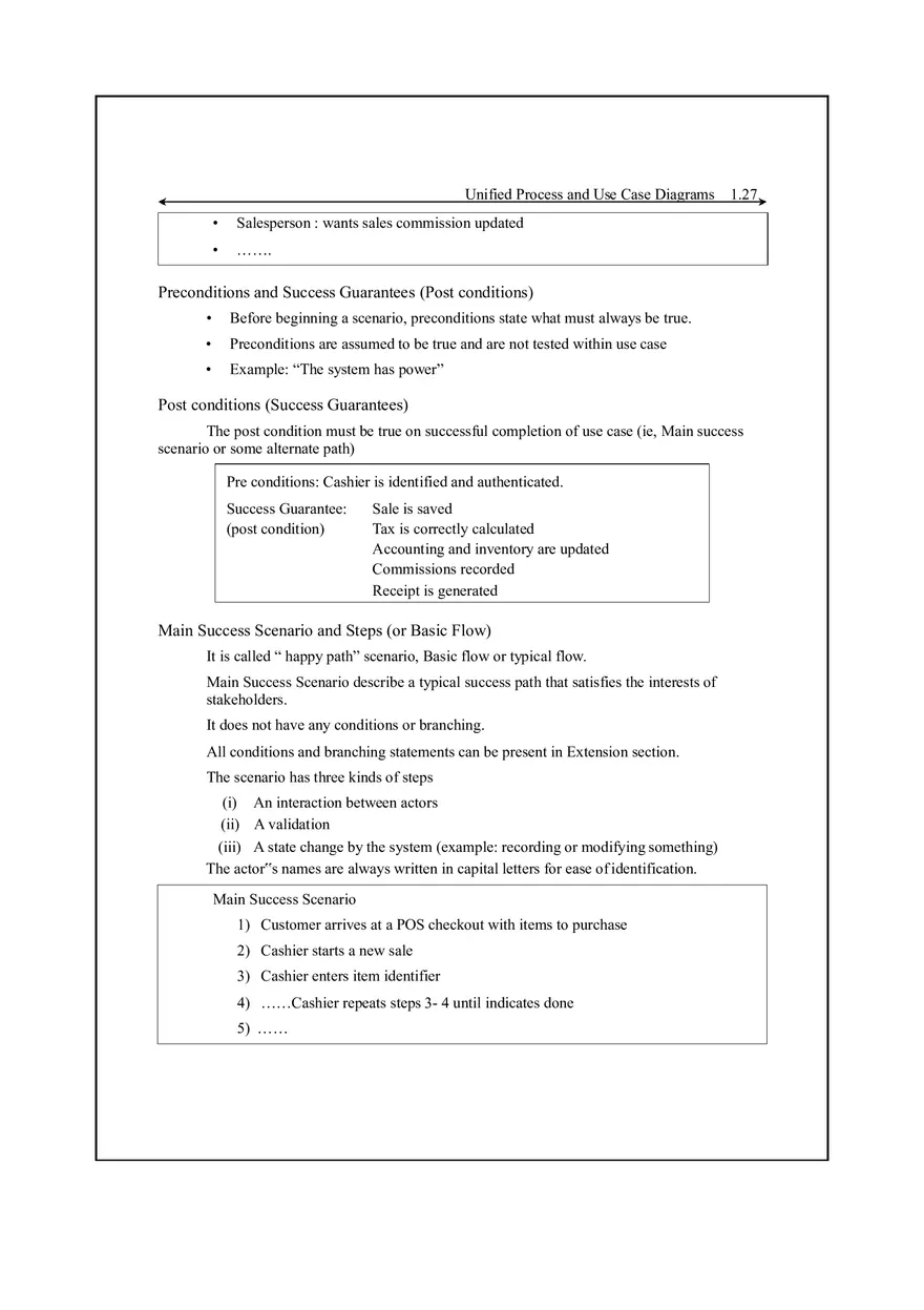 Unified Process and Use Case Diagrams Lecture Notes 3 - Page 8
