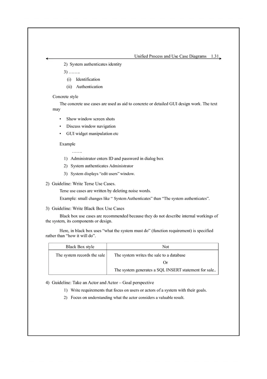 Unified Process and Use Case Diagrams Lecture Notes 3 - Page 3