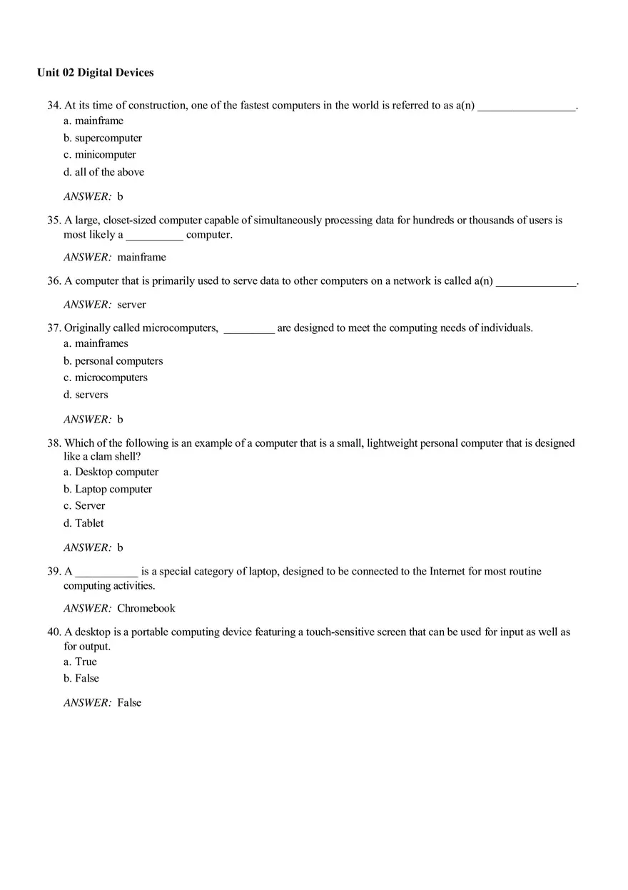 Unit 02 Digital Devices Answer Key - Page 10