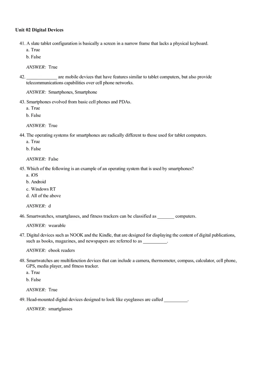 Unit 02 Digital Devices Answer Key - Page 11
