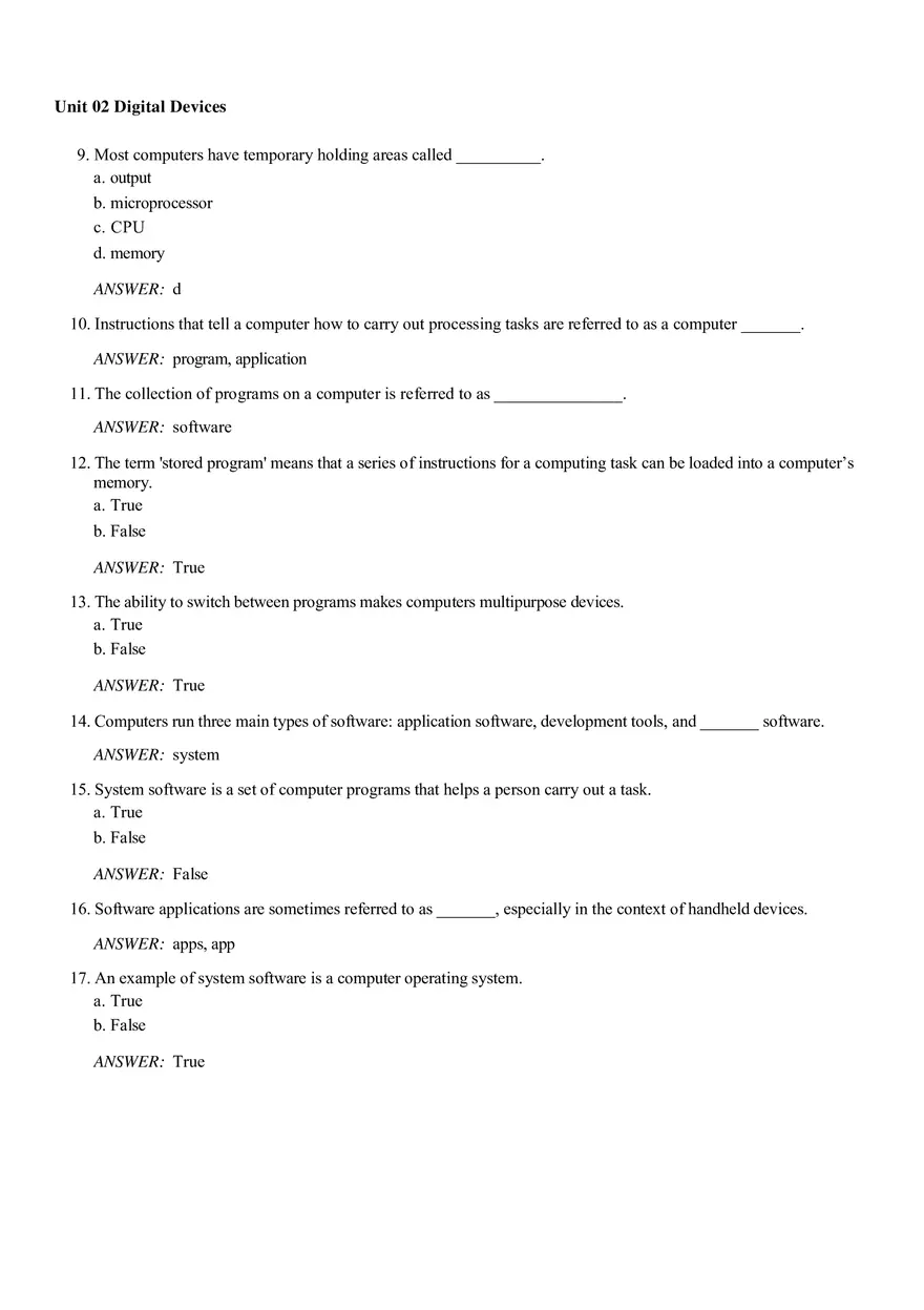 Unit 02 Digital Devices Answer Key - Page 2