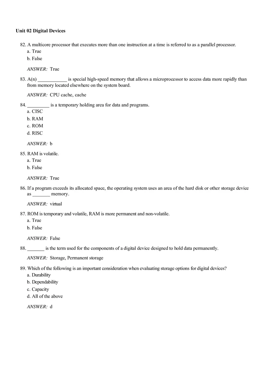 Unit 02 Digital Devices Answer Key - Page 3