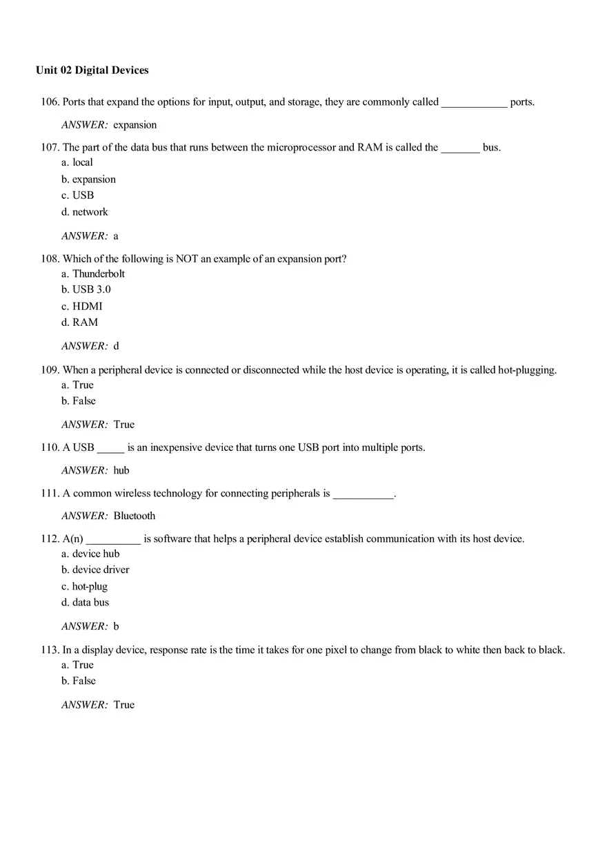 Unit 02 Digital Devices Answer Key - Page 6