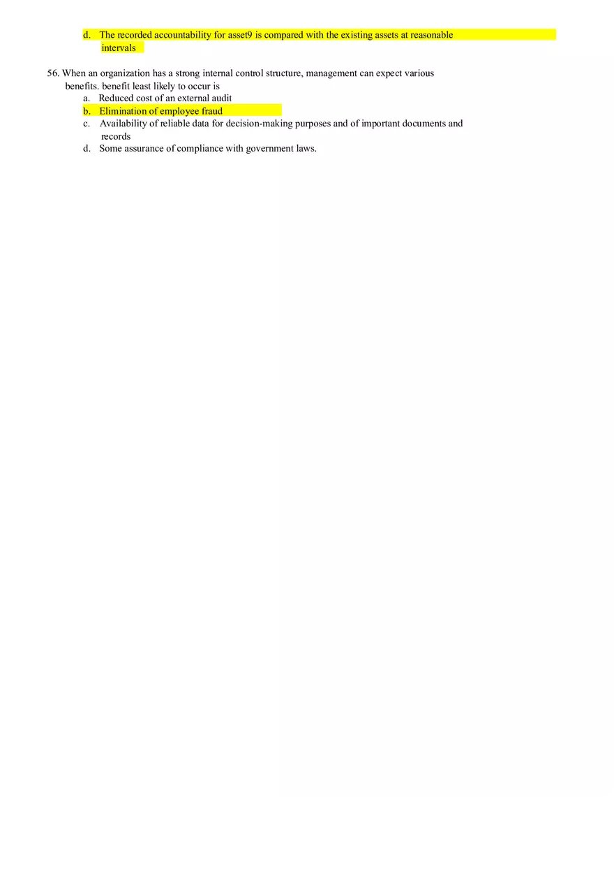 Revenue and Receipt Cycle Quiz - Page 8