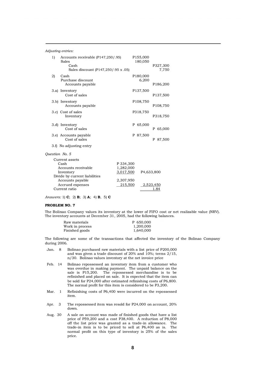 Audit of Inventories Quiz - Page 17