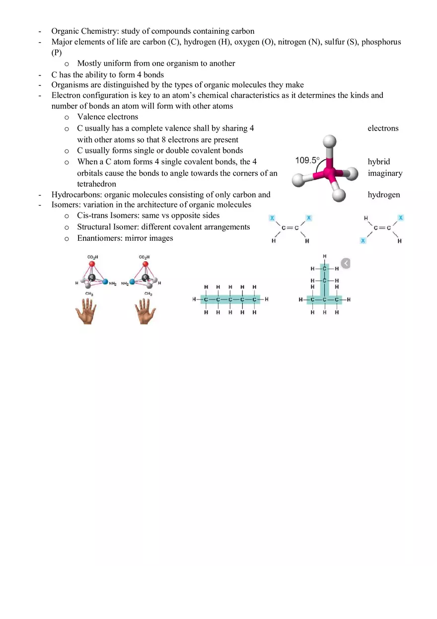 Chemistry of Life - Note - Page 7