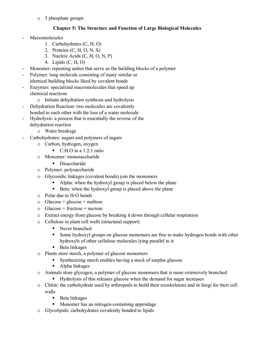 Chemistry of Life - Note - Page 9