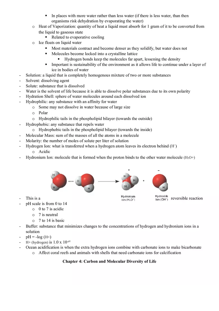 Chemistry of Life - Note - Page 6