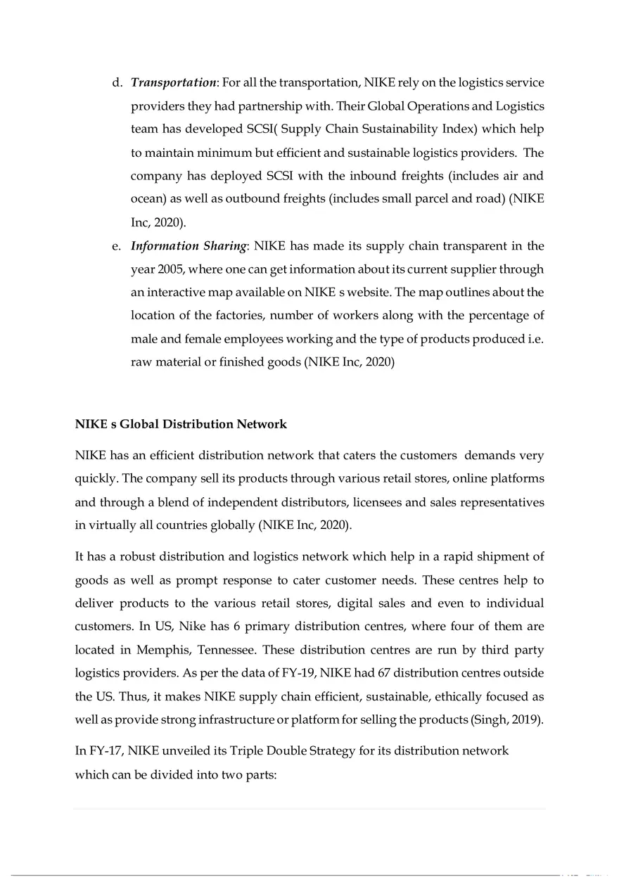 NIKE - Global Supply Chain Management - Page 8