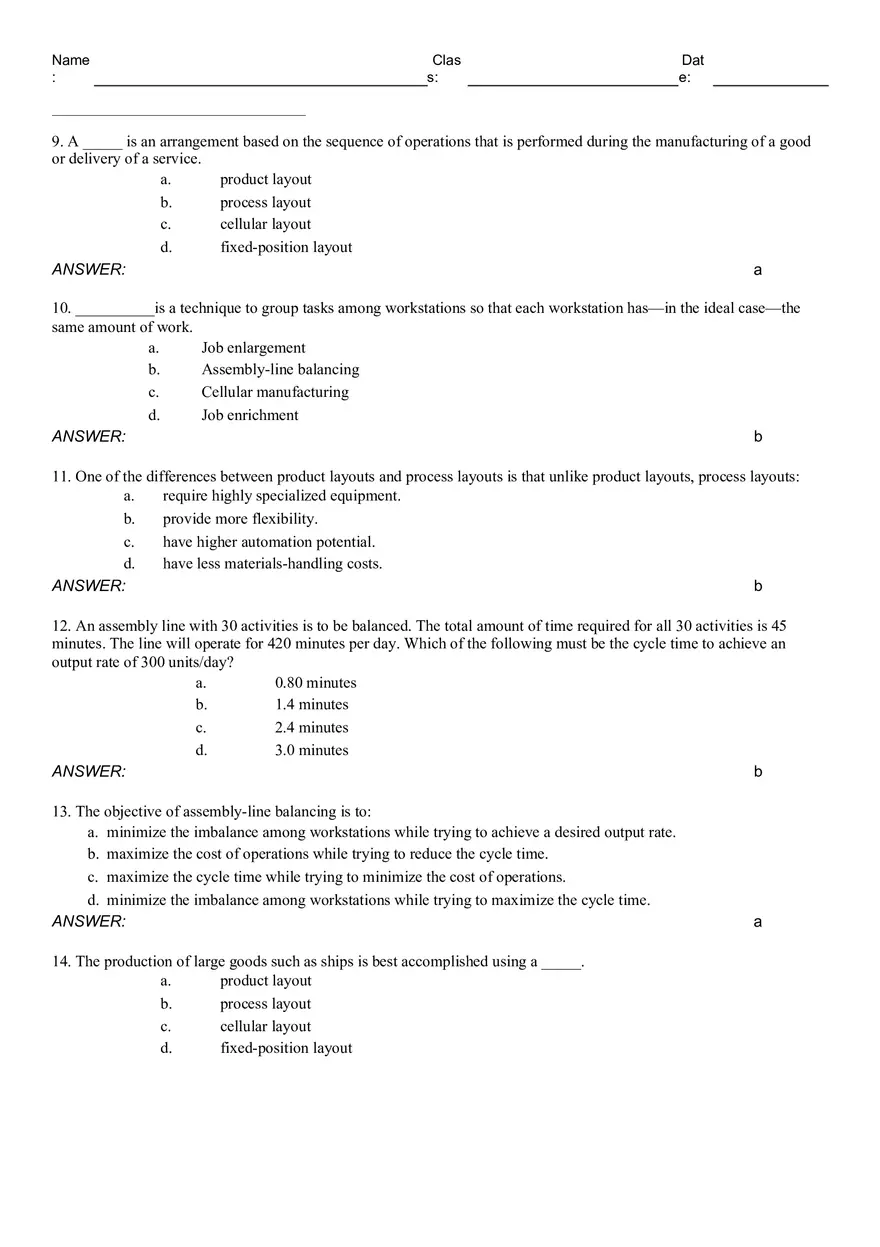Facility and Work Design - Page 2