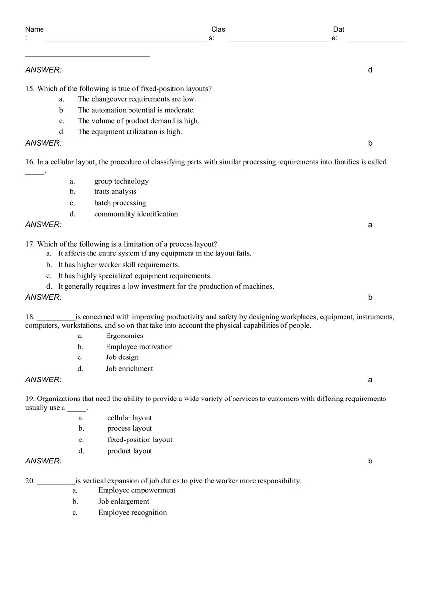 Facility and Work Design - Page 3