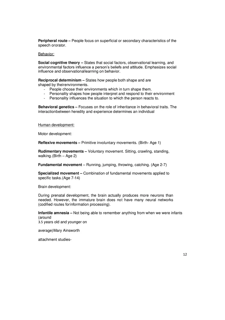 Psychology and Sociology Terms for the MCAT Part 2 - Page 2