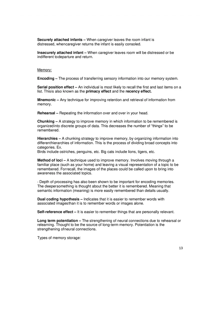 Psychology and Sociology Terms for the MCAT Part 2 - Page 3