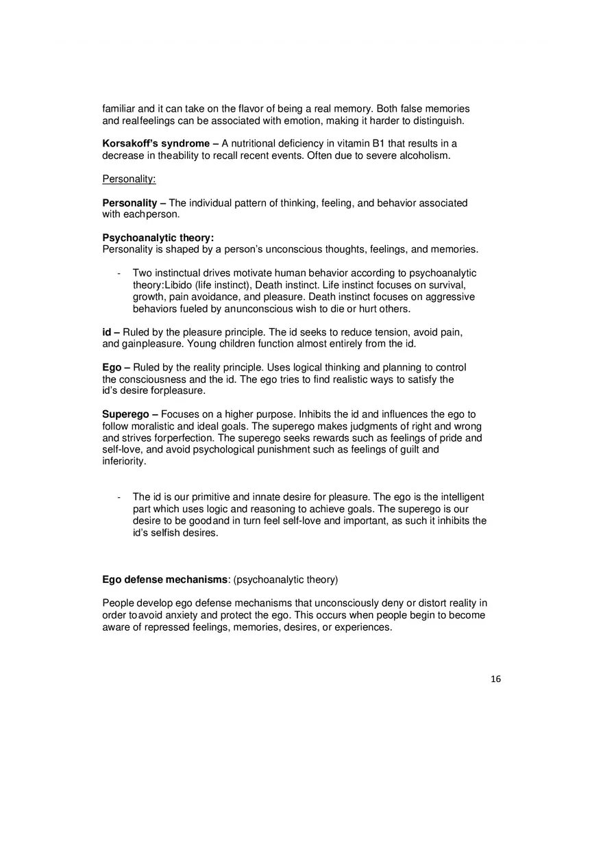 Psychology and Sociology Terms for the MCAT Part 2 - Page 6