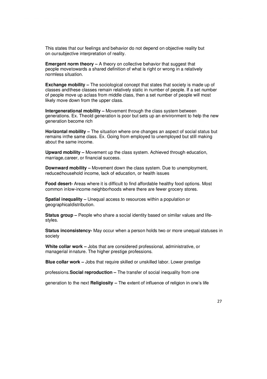 Psychology and Sociology Terms for the MCAT Part 3 - Page 7