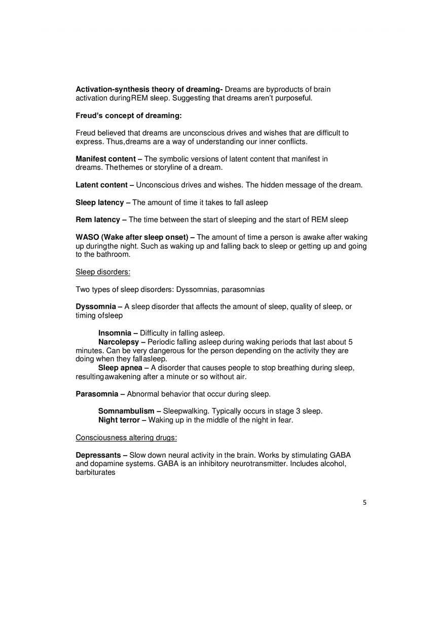 Psychology and Sociology Terms for the MCAT Part 1 - Page 5