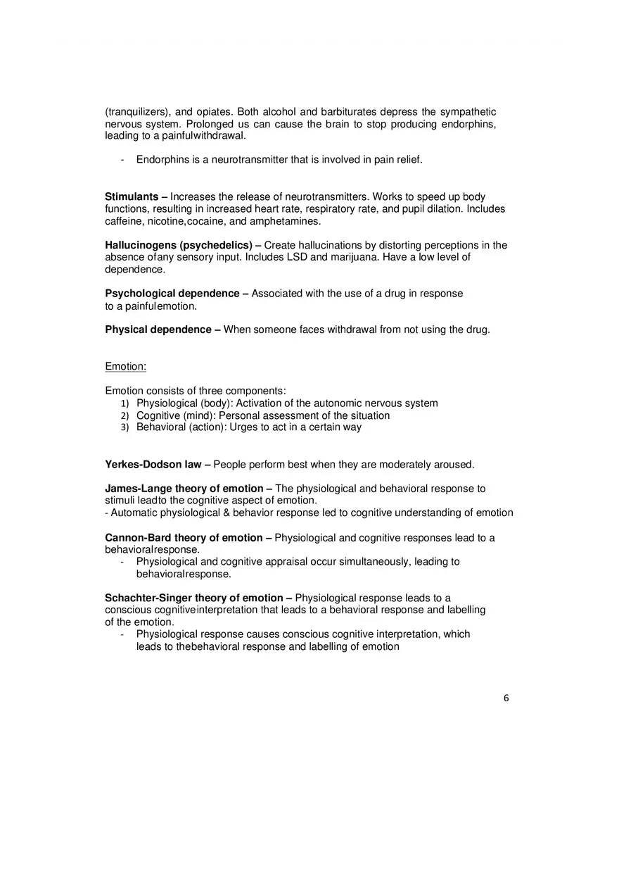 Psychology and Sociology Terms for the MCAT Part 1 - Page 6