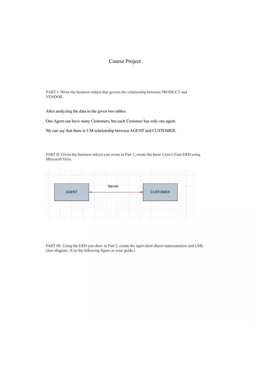 Write the Business Rule(s) Project Deliverable - Page 1
