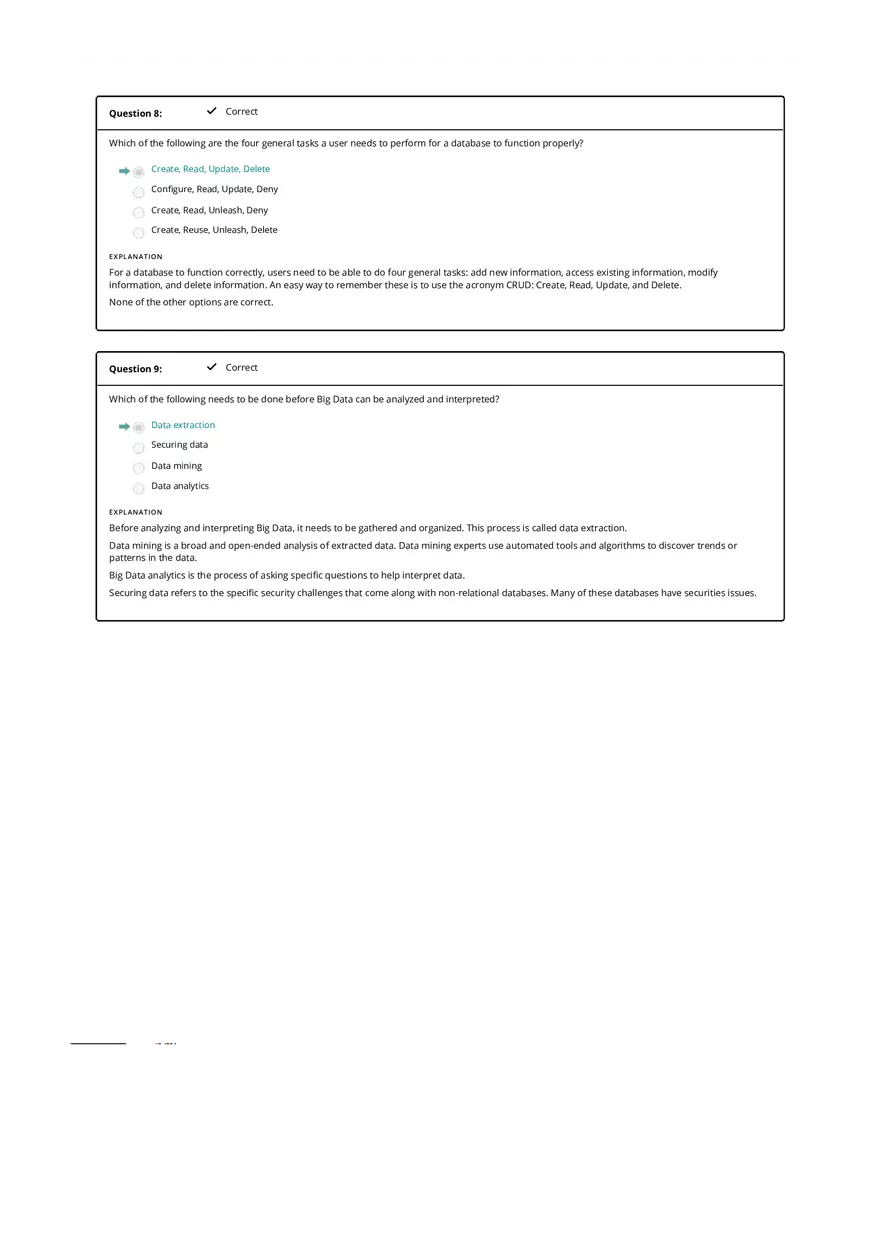 Computer Literacy Quiz Results - Page 8