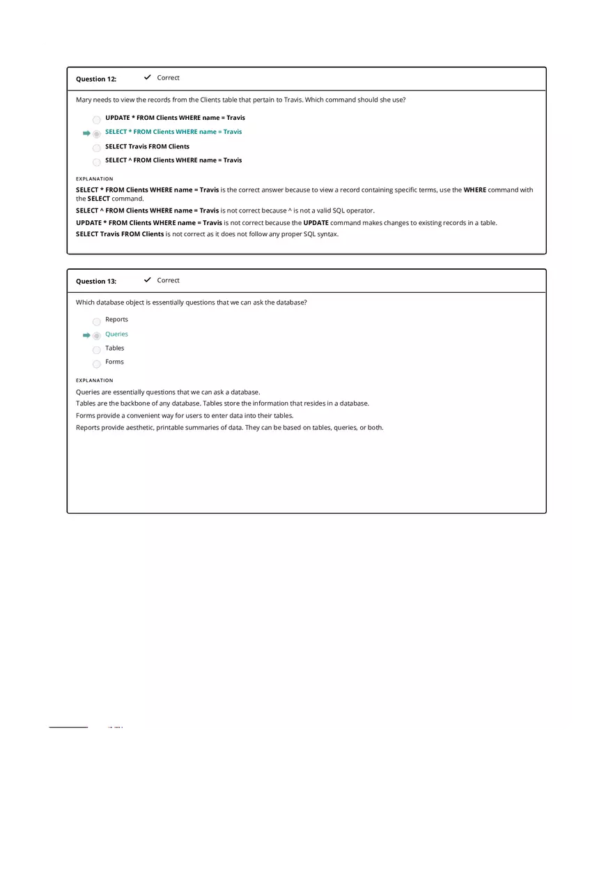 Computer Literacy Quiz Results - Page 10