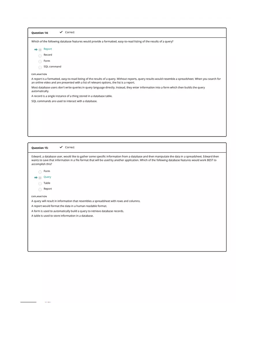 Computer Literacy Quiz Results - Page 11