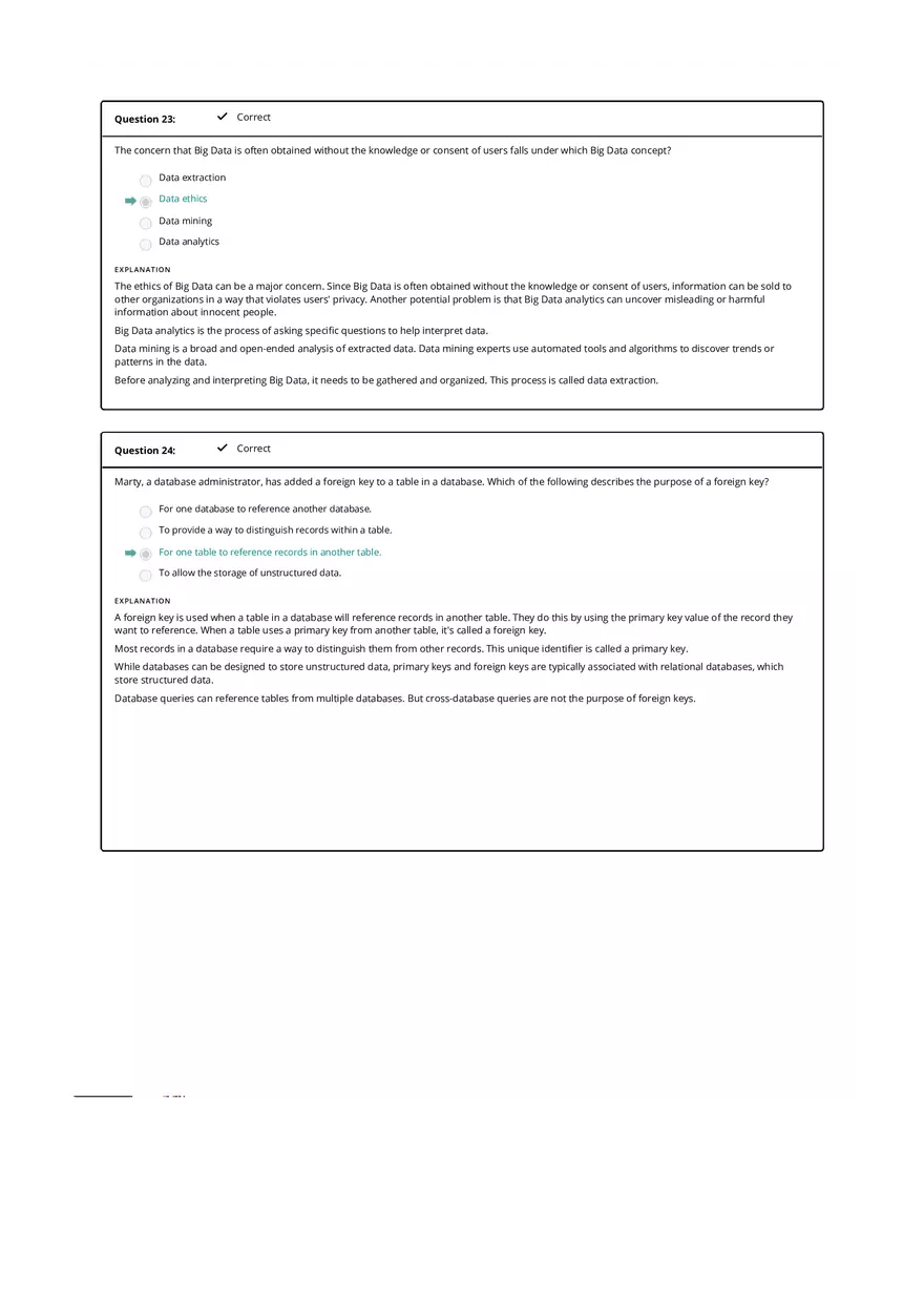 Computer Literacy Quiz Results - Page 3