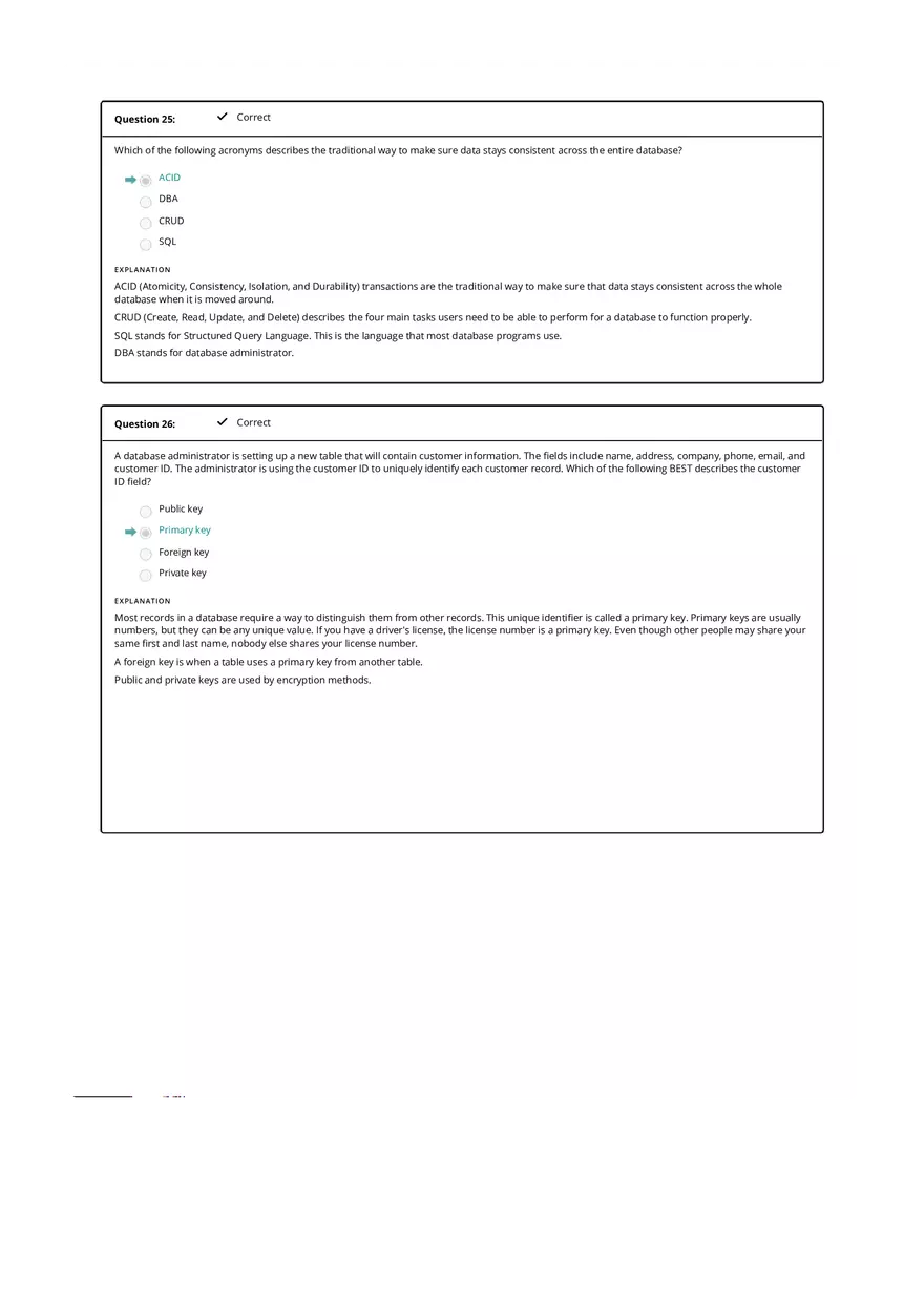 Computer Literacy Quiz Results - Page 4