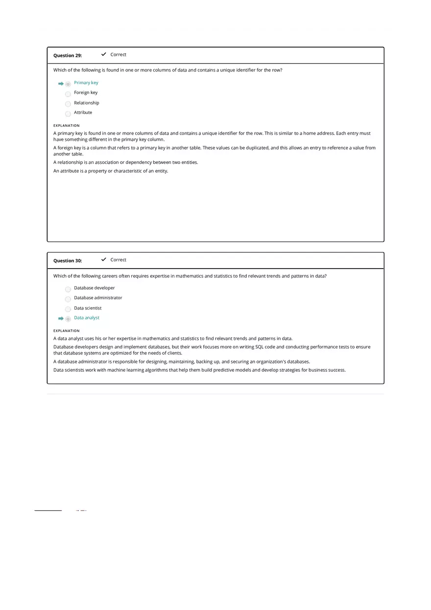 Computer Literacy Quiz Results - Page 6