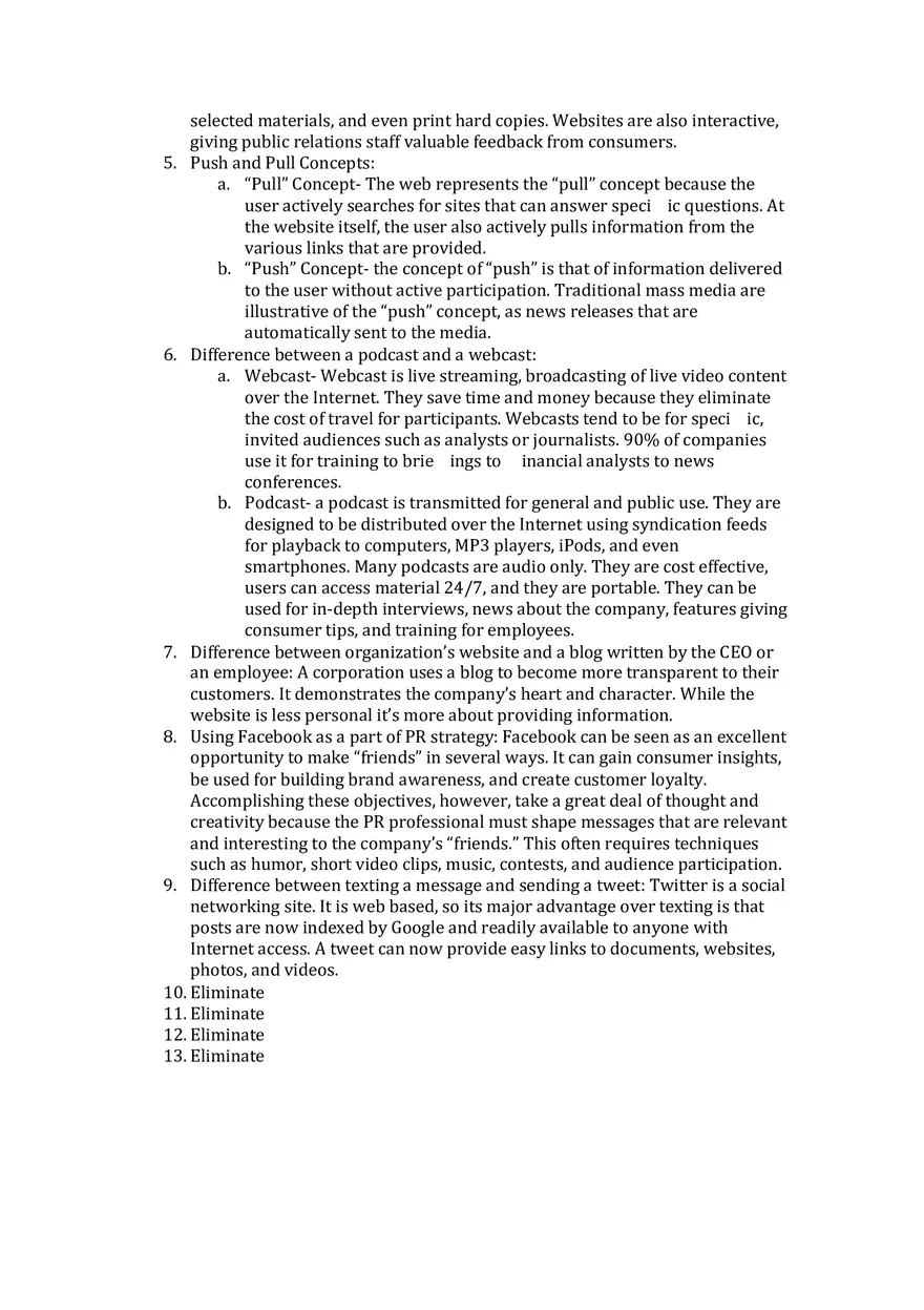 Principles Of Public Relations - Lecture Notes Other - Page 11