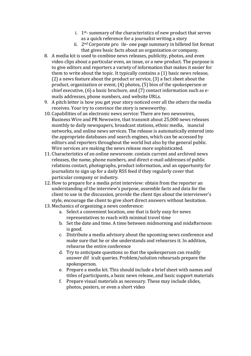 Principles Of Public Relations - Lecture Notes Other - Page 14