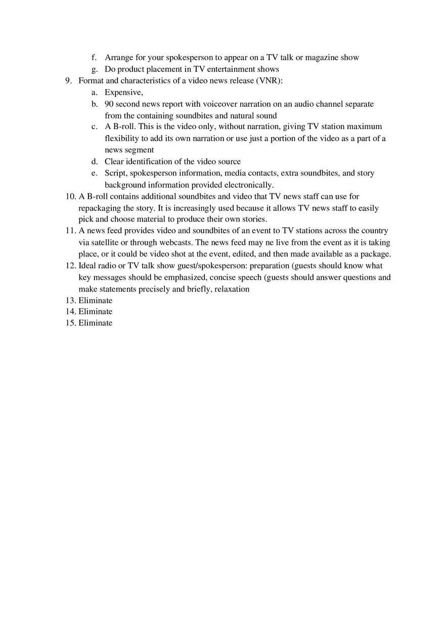 Principles Of Public Relations - Lecture Notes Other - Page 2