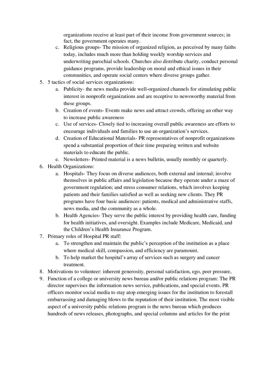 Principles Of Public Relations - Lecture Notes Other - Page 4
